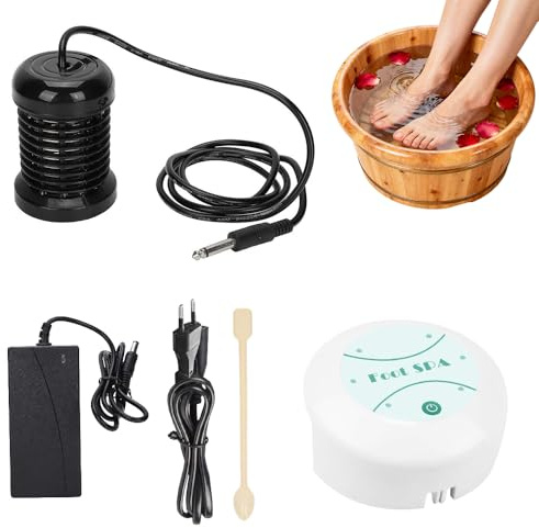 Weciau Macchina per Disintossicazione del Pediluvio Ionico, Pulitore Spa Portatile, Pediluvio Elettrolisi, Disintossicante per il Corpo Rilassato, Recuperare Salute e Vitalità (Senza Bacino)