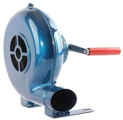 JOUFNING Soufflet De Barbecue pour Feu De Cuisson, Ventilateur De Forge À Manivelle, Allume-Flamme avec Manivelle, Souffleur De Forge Manuel Robuste(350W)