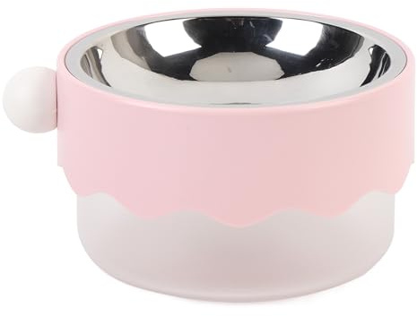 Zerodis Cat Daily Goods Ciotola per Cani da Parete Ciotola per Acqua per Alimenti per Animali Domestici di Grande Capacità a Prova di Fuoriuscite con Base in ABS per Cani e Gatti da Interni Doppia in