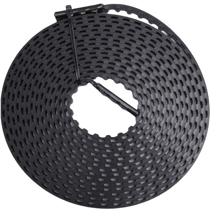 Demeras Courroie D'entraînement de Rechange pour Porte de Garage de 2,4 M, Matériau PU Durable pour un Fonctionnement Fluide, Compatible avec Chamberlain et, Longueur 255 Pouces pour les Maisons