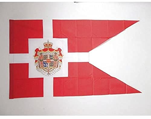 AZ FLAG Flagge KÖNIGLICHE STANDARTE VON DÄNEMARK 150x90cm - DÄNISCHE Fahne 90 x 150 cm Scheide für Mast - flaggen Top Qualität, Mehrfarbig