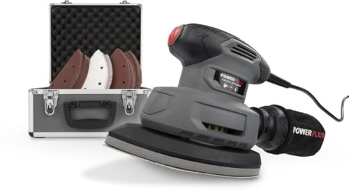 Powerplus POWESET5 - Lijadora (Lijadora manual, Lijadora delta, Negro, Gris, Bolsa para el polvo, Velcro, Triángulo)