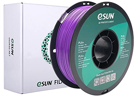 eSUN PLA+ Filament 1.75mm, 3D Drucker Filament PLA Plus, Maßgenauigkeit +/- 0.03mm, 1kg Spule (2.2 LBS) 3D Druck Filament für 3D Drucker, Lila