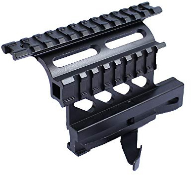 Gexgune Jagd Taktische Picatinny Weber AK Serie Schiene Seite Mount Schnelle QD 20mm Abnehmbare Doppel Seite AK Gewehr Scope Sicht Halterung Halterung