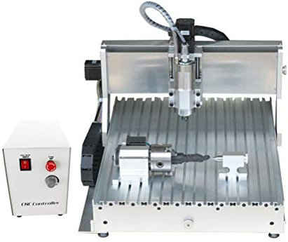 TEN-HIGH CNC Machine Fraiseuse de Perçage/Gravure de routeur 4060 1500W, Port USB avec 4ème Axe