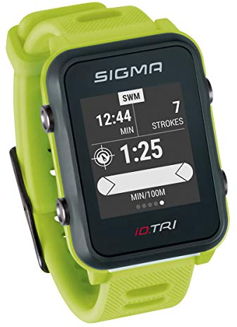 Sigma Sport iD.TRI GPS Triathlon-Uhr mit Trainings- und Wettkampffeatures, Navigation, Smart Notifications, leicht und wasserdicht, inkl. Fahrradhalterung