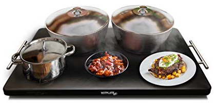 Hotplate Made Safer - Electric Food Warmer, Portable Plug-In Plate Warmer, Low Energy, Keeps Food Hot, Safe for Prolonged Use, XX-Large, 71 x 45cm