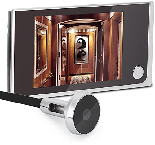 Telecamera spioncino per porta, visualizzatore per porta, schermo elettronico digitale a colori HD LCD Sicurezza domestica Appartamento per villa domestica