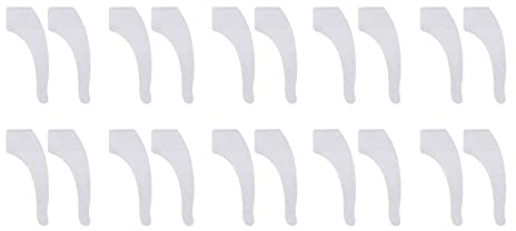 Anawakia Antirutsch Halterung für Brillenbügel, Anti Rutsch Brillen Ohr Griff Haken 20 Paar Silikon Brillen Retainers Brille Tempel Halter (Transparent)