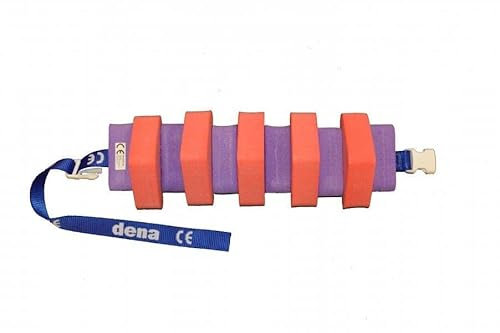 Schwimmgürtel Jugendliche Farbe Rot/Lila mit Sicherheitsverschluß 100cm Länge, verstellbarem Gurtband und abnehmbaren Plastazote-Schwimmern. Für Schwimmtraining. Nur so viel Hilfe wie nötig!