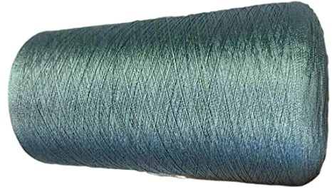 ABNUM 500 g, 10.000 m Länge, merzerisiertes Seidengarn zum Handstricken, glänzendes Häkel-Acrylgarn, Spitzengarn zum Stricken von Sommer-Webfäden, DIY