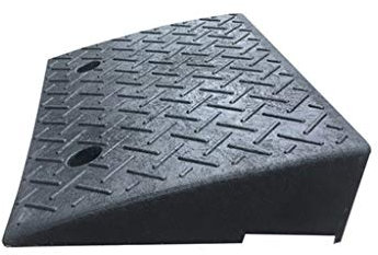 ANSNOW Autorampen, 13 Hohe, Rutschfeste Dreieckskissen Für Den Außenbereich, Können Befestigt Werden, Fahrzeugrampen, Parkplatz, Fabrik, Bordsteinrampen/Schwarz/48 * 32 * 13Cm