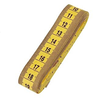 NUOBESTY 120-zoll Maßband Doppelmaßband Flexibles Lineal Aus Kunststoff Gelb Doppelskala Cm/inch 3m Zum Nähen Und Basteln