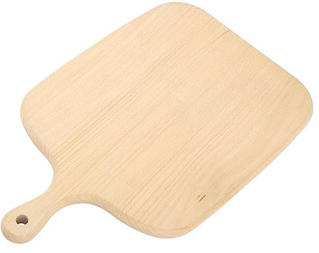 Nachukan Tabla de quesos pequeña: tabla de cortar de madera rústica, plato para servir embutidos, ideal para cocina, fiesta, cafetería, bar (Small)