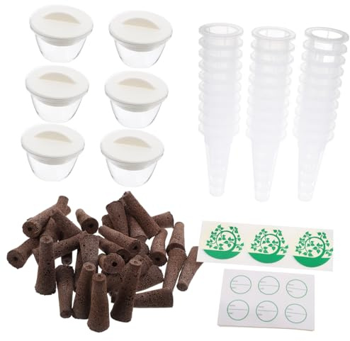 Happyyami Kit Système Hydroponique Intérieur 161 Pièces, Paniers de Culture Robustes, Petit Système sans Terre, Adapté Jardin Intérieur et Balcon, Base Stable, Culture Saine et Polyvalente