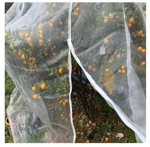 MZPOZB Gartennetz Verdicken Sie 60 Mesh Farm Obstbaum Anti Vogelschutznetz Garten Gewächshaus Gemüsepflanzen Schutzabdeckung Mesh Garten Feinmaschige(2x2x3m)