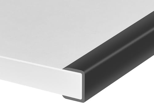 Bordatura a forma di U, bordo in gomma flessibile autoadesivo, misura 25 mm, adatta per 24-26 mm, protezione per bordi per compensato, mensola, porta dell'armadio, parte superiore del cassetto, 3m