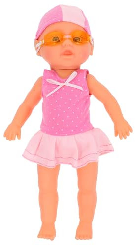 UPKOCH Elektrische Schwimmpuppe Für Kinder Niedliche Schwimmpuppe Schwimmspielzeug Für Badewanne Pool Spielzeug Für Kleinkinder