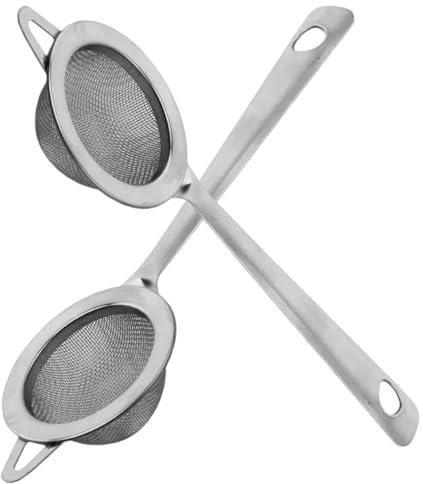 2 Pcs Tea Strainer Fine Mesh – Stainless Steel Tea Strainers for Loose Tea, Tea Bags