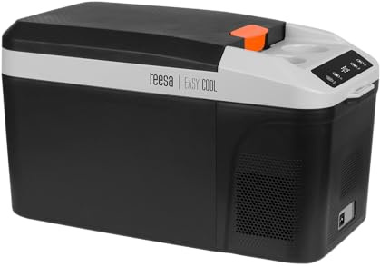 Teesa Profi Wandkühlschrank Kompressor mit Gefrierfunktion ~-22°C Einkammer Kapazität 13L DC12/24V AC 230V LED Display Touch Control Panel TSA5008