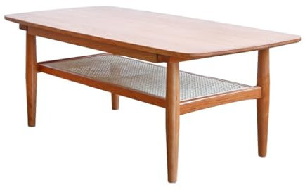 Tavolino da Salotto Tavolino da caffè Tavolino da tè semplice in legno massello Tavolino rettangolare da salotto in legno di ciliegio for la casa Tavolino Laterale per Divano(100*50*45CM)