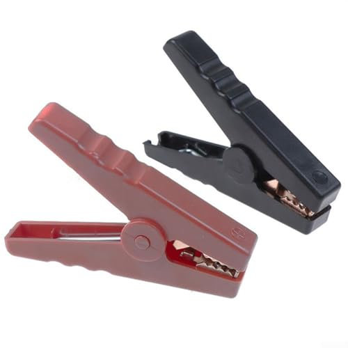 Set di morsetti a coccodrillo resistenti da 100 A per la ricarica della batteria dell'auto con robusti morsetti isolati e connessione rapida