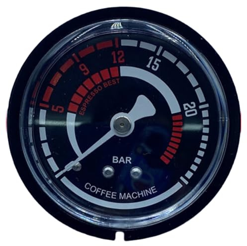 Uxsjakjsd Manomètre Accessoires pour Cafetière à Pression Machine à Café de Style Italien Machine à à Pression Machine à sous Pression de Type A