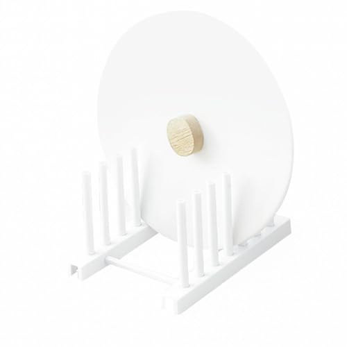 Escurreplatos | Organizador de platos para armario, organizador de platos para armario, soporte para platos para secar y guardar platos, puedes instalar fácilmente el organizador de platos sin