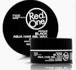 Red One Aqua Hair Gel Wax, Noir, Coiffure Professionnelle, 150 ml