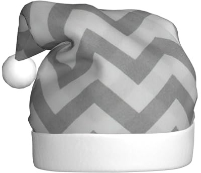 VCzsdff Grauer Wellen-Streifendruck, Unisex, Erwachsene, jährliche Zeremonie, 1 Stück, Weihnachts-Stirnbänder, Dekoration, Weihnachtsbaum, Schneemann, Nikolausmütze