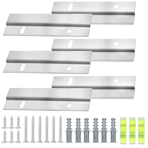 Caswynlife Z-Clamp Wall Mounting Bracket For Heavy Duty Picture Hanging, Interlocking Iron Braces For Mirrors, Shelves, Artwork, Whiteboards, Headboards, Cabinet Installation