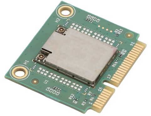 VELATEMOR Scheda di Rete Wireless MT7925 WiFi 7, Adattatore Mini PCIE da 5400 Mbps con Doppi Connettori e BT 5.3