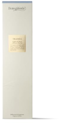 Bottega Verde - Tramèa, Diffusore di Fragranza con Stick 200 ml, Profumatore per Ambiente al Giglio di Mare e Brezza Marina, Fragranza Fresca e Luminosa per la Casa