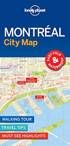 Lonely Planet Montreal City Map: Durable, Waterproof, Easy-Fold Planning Map with Attractions & Walking Tours (Compact City Planning Maps)