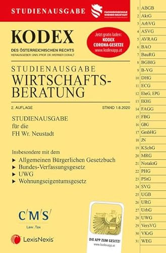 KODEX Wirtschaftsberatung 2020: Studienausgabe der FH Wr. Neustadt