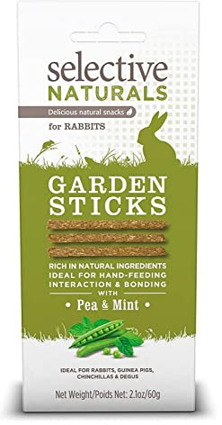 Selective Naturals Garden Sticks Pea & Mint For Rabbits 2.1-Ounce