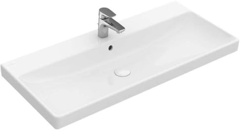 V&B Möbelwaschtisch Avento 80x47cm, Hahnloch, mit Überlauf, weiß