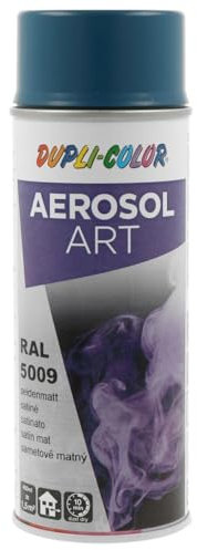 Dupli-Color Aerosol Art Lackspray Graffiti Dose - wetterfest, lichtecht und UV-beständig - Graffiti-Spray 400ml, azurblau seidenmatt RAL 5009