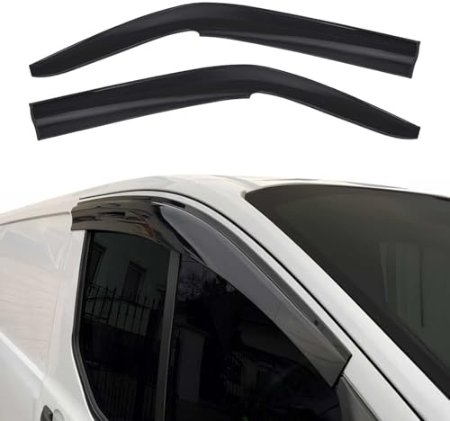 OMAC Windabweiser für VW T6 T6.1 alle 2015-2022 Acryl Dunkel 2tlg | Regenabweiser, Schützt vor Regen und Spritzwasser, waschstraßenfest