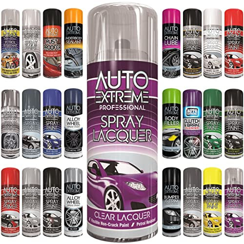 Classic Signature - 1 x Auto Extreme Clear Lacquer Spray Paint 400ml, Professional Quality, Perfect Finish for Cars, Bikes,Vans, Metal, Wood
