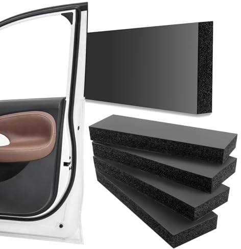 4 Garagen Wandschutz Selbstklebend Autotür Wandschutz 3cm Extra Dicker Auto Schutz Garage Türkantenschutz für Ihr Auto,Garagenwand und Parkplatz (Schwarz) Garage Wall Protection