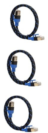 BESTonZON 3 Pz cavo ethernet cat7 cavo di categoria 7 ethernet retrattile luci all'ananas all'aperto ethernet a doppia schermatura incrociato di rete LAN computer