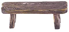 AQQWWER Hocker 1pieces of Chairs, Stools, Garden Small Decorative Couple Benches, Action Statues (Color : Natural)