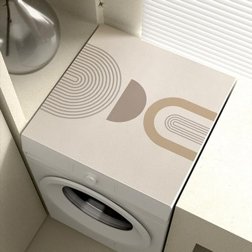 BALAMLB Top Protection Laveuse, Tapis Lave Linge Dessus Machine à Laver,Protege Supérieure Antidérapante Lave-Linge Imperméable Anti Poussière, pour à ou Sèche RéFrigéRateur E,60x70cm