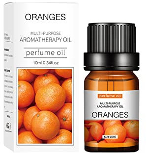 Huile Essentielle de Orange Douce 2X10ML, Huile Essentielle Aromathérapie 100% Pure & Naturelle pour Diffuseur, Humidificateur, Huile de Orange Douce de Qualité, pour Massage, SPA, Bain, Sommeil