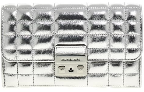 Michael Kors 32S4S2RC9K-040 LG WLLT ON CHN XBODY Donna SILVER Taglia TU