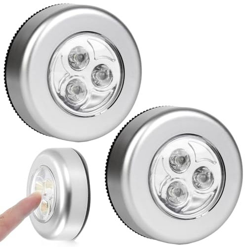 NHQZ 2 Pièces Lampe led sans fil, Lampe pile, Lampe Spot LED Autocollant