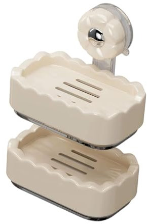 Baoblaze Jabonera con Ventosa de Doble Capa para Cocina, Hotel y bañera.