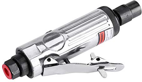 Aramox Mini -Winkelschleife für Metall, Vielseitige Anwendungen, Präzises Schleifen, Leichter und Geringer Rauschen, Einfach zu Bedienen, mit 3 -mm Collet, Kompakt, Hoher Geschwindigkeit (SILVER)