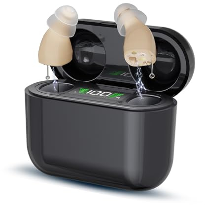 Pro Hearing Aids for Seniors, Hearing Aid Amplifiers Devices Rechargeable with Noise Cancelling, Superior Sound Quality for Adults Women Men Hearing Loss